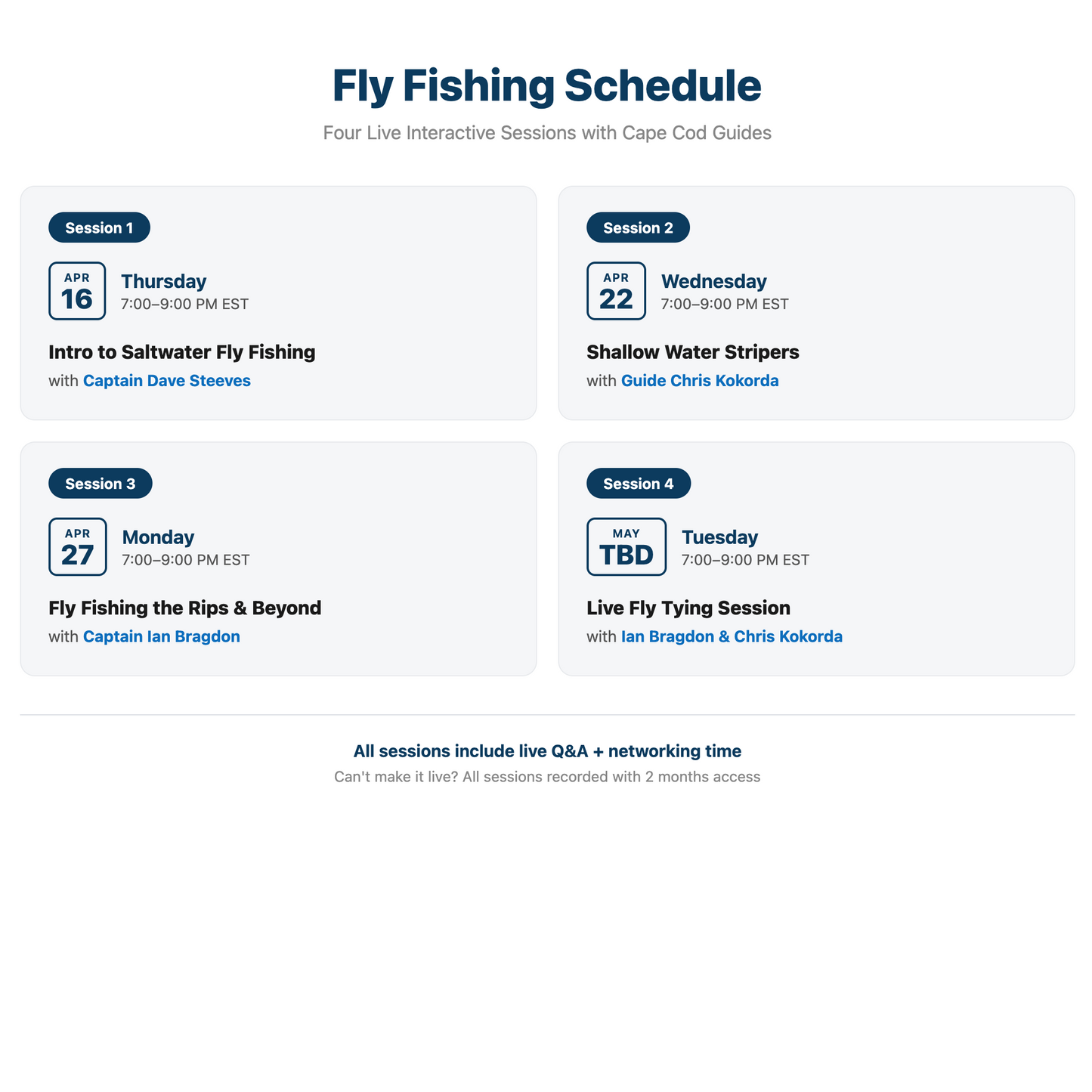 Fly Fishing Zoominar Series